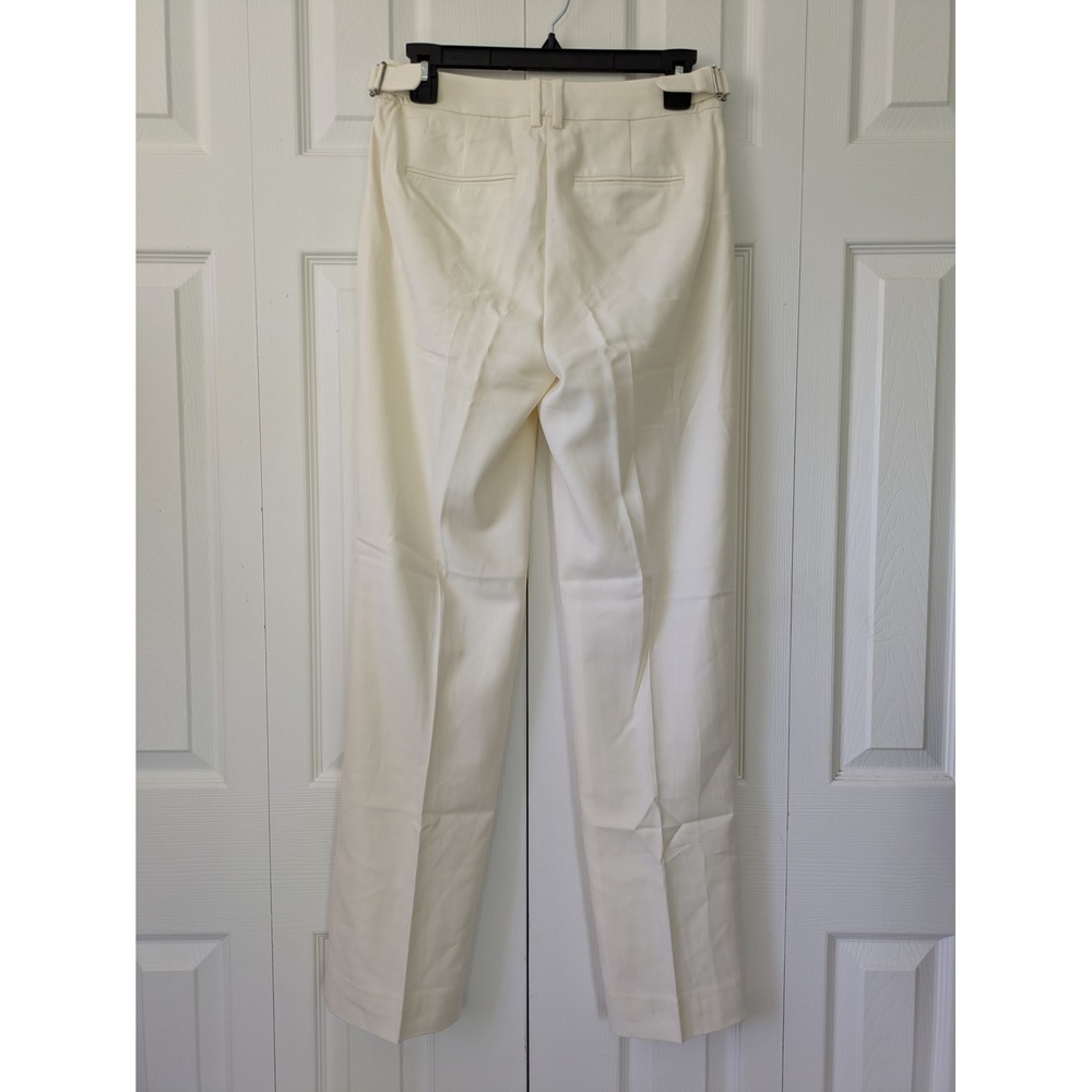 J. Crew Collection high-rise Portia pant tuxedo wool Sze 00 Ivory NWT $220 CF810 - Picture 3 of 10